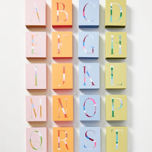 Anthropologie Monogrammed notecards - D - Picture 1 of 4
